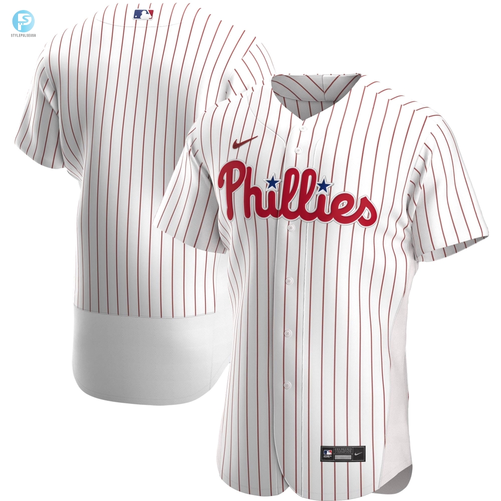 Philadelphia Phillies Home Authentic Team Jersey White Mlb 