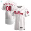 Philadelphia Phillies Home Pickaplayer Retired Roster Authentic Jersey White Custom Jerseys Mlb stylepulseusa 1