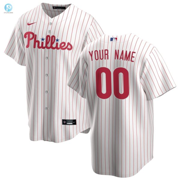 Philadelphia Phillies Home Replica Custom Jersey White Custom Jerseys Mlb stylepulseusa 1