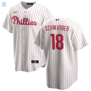 Philadelphia Phillies Kyle Schwarber 18 Home Player Name Jersey White Jersey stylepulseusa 1 1