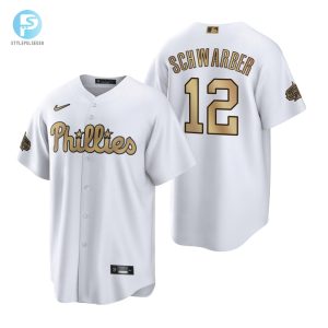 Philadelphia Phillies Kyle Schwarber White 202223 Allstar Game Jersey stylepulseusa 1 1