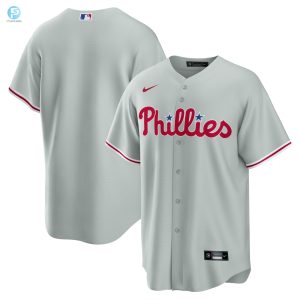 Philadelphia Phillies Road Replica Team Jersey Gray Mlb stylepulseusa 1 1