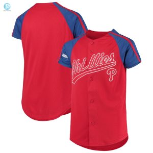 Philadelphia Phillies Stitches Team Logo Jersey Red Mlb stylepulseusa 1 1