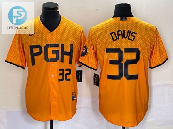 Pittsburgh Pirates 32 Henry Davis Jersey Yellow stylepulseusa 1