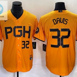 Pittsburgh Pirates 32 Henry Davis Jersey Yellow stylepulseusa 1 1