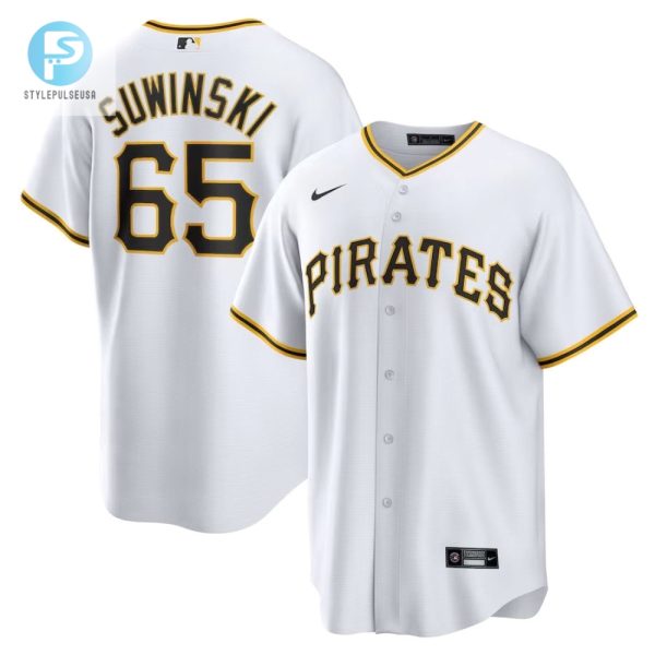 Pittsburgh Pirates 65 Jack Suwinski Home Replica Jersey White stylepulseusa 1