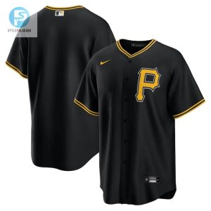 Pittsburgh Pirates Alternate Men Jersey Black stylepulseusa 1 1