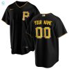 Pittsburgh Pirates Alternate Replica Custom Jersey Black Custom Jerseys Mlb stylepulseusa 1