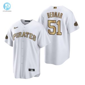 Pittsburgh Pirates David Bednar White 202223 Allstar Game Jersey stylepulseusa 1 1