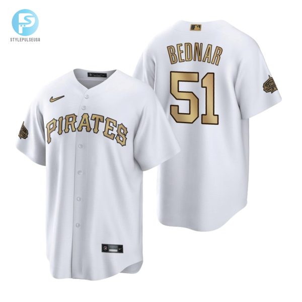 Pittsburgh Pirates David Bednar White 202223 Allstar Game Jersey stylepulseusa 1 1