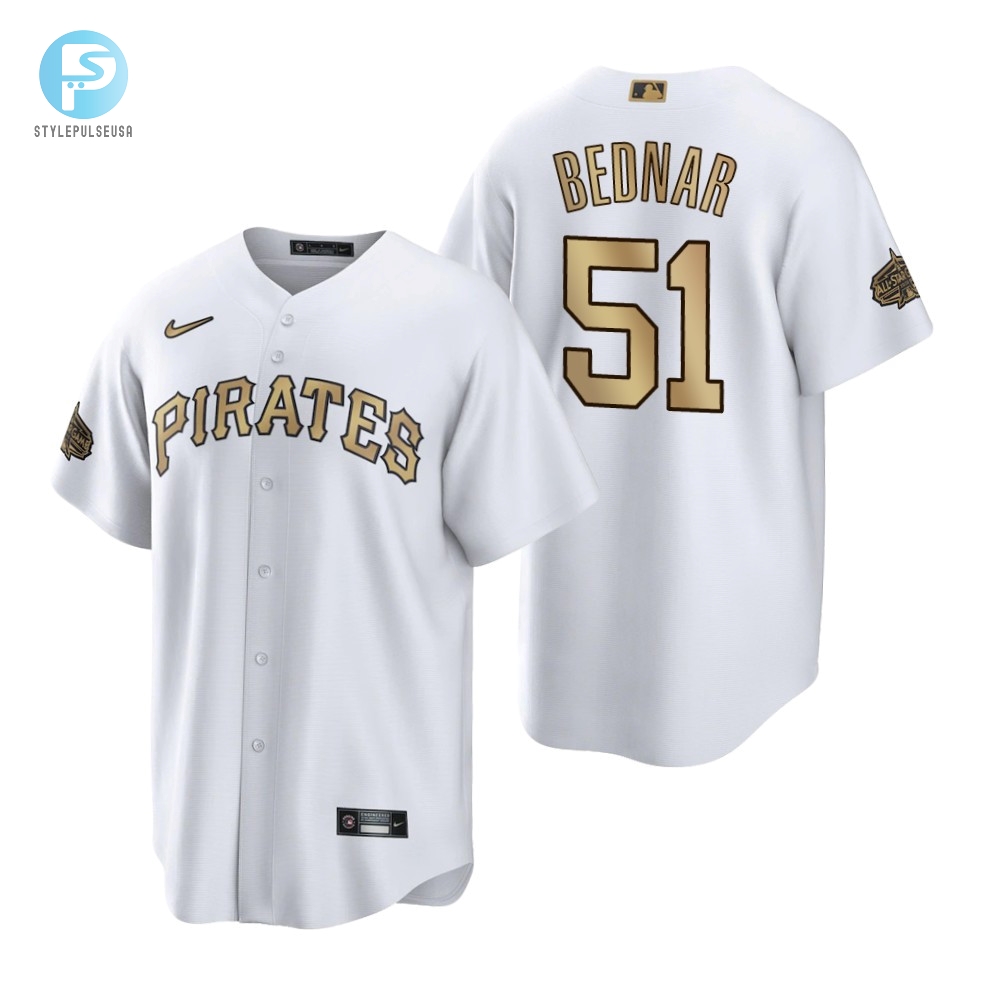 Pittsburgh Pirates David Bednar White 202223 Allstar Game Jersey 