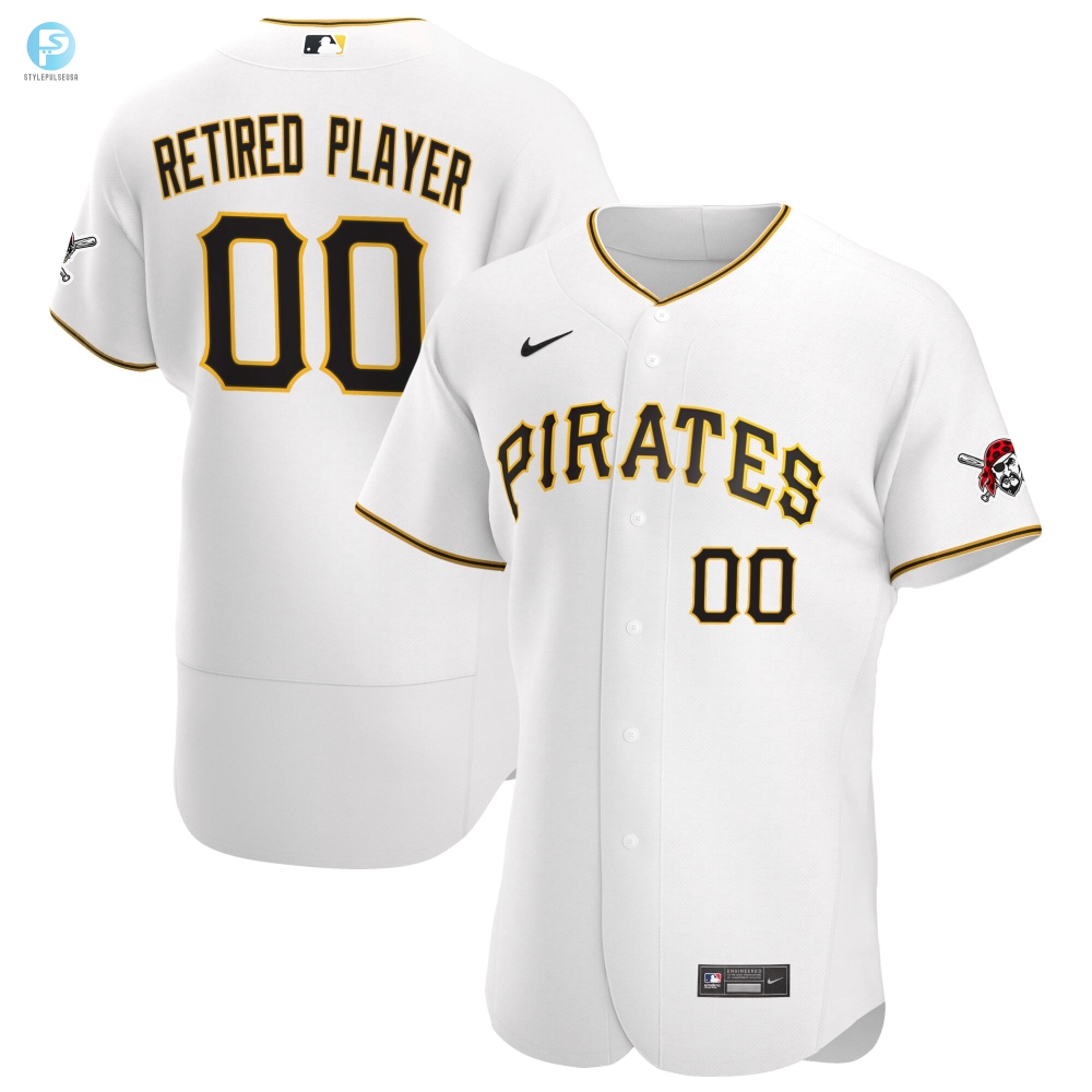 Pittsburgh Pirates Home Pickaplayer Retired Roster Authentic Jersey  White Custom Jerseys Mlb 