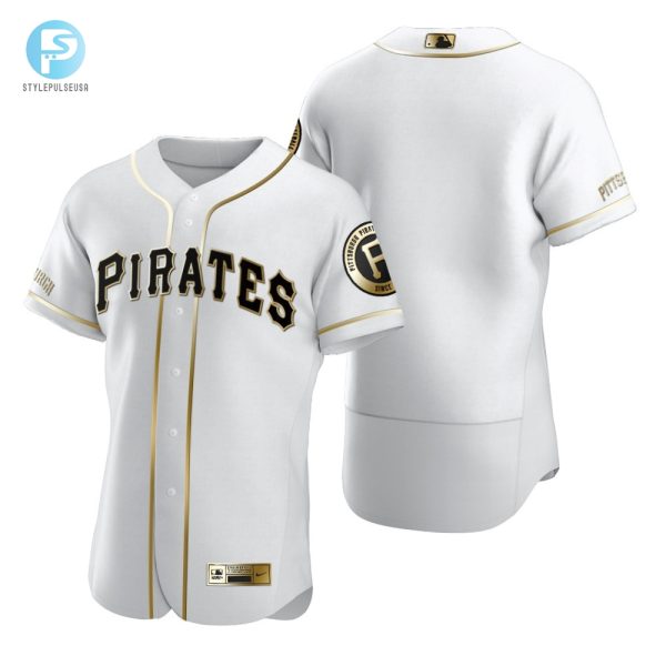 Pittsburgh Pirates Mlb Golden Brandedition White Jersey Gift For Pirates Fans stylepulseusa 1