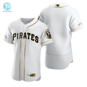 Pittsburgh Pirates Mlb Golden Brandedition White Jersey Gift For Pirates Fans stylepulseusa 1 1