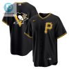 Pittsburgh Pirates Penguins Black Cool Base Stitched Jersey stylepulseusa 1