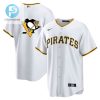 Pittsburgh Pirates Penguins White Cool Base Stitched Jersey stylepulseusa 1