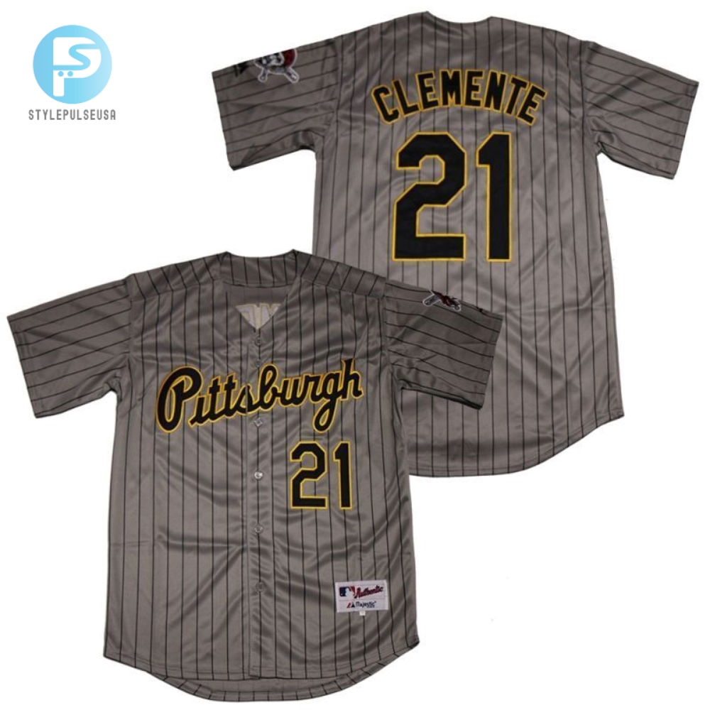 Pittsburgh Pirates Roberto Clemente 21 2020 Mlb Dark Grey Jersey 