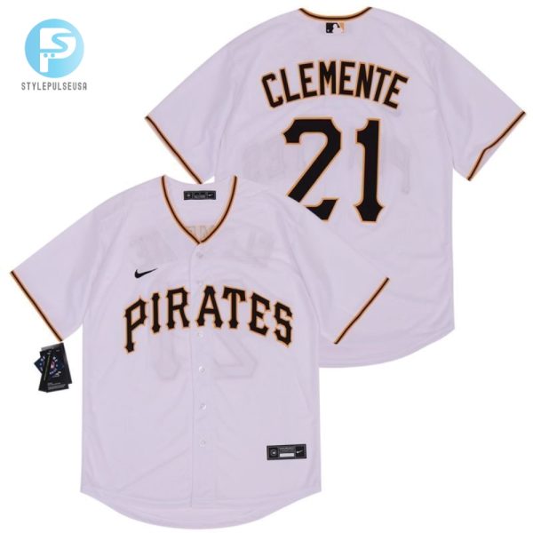 Pittsburgh Pirates Roberto Clemente 21 2020 Mlb White Jersey stylepulseusa 1