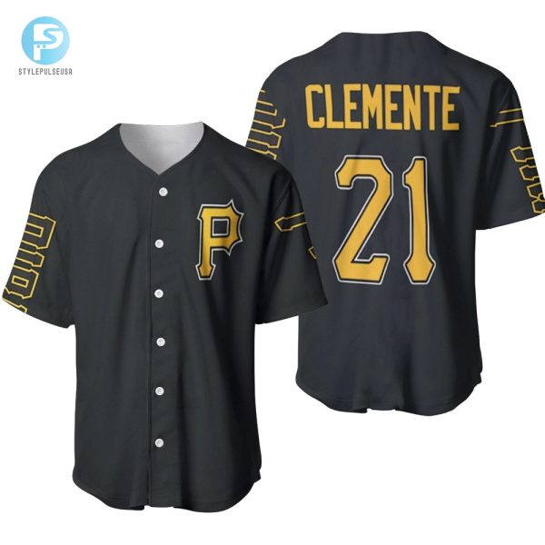 Pittsburgh Pirates Roberto Clemente 21 2020 Mlb Black Baseball Jersey stylepulseusa 1