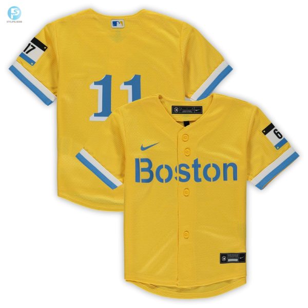 Rafael Devers Boston Red Sox Toddler City Connect Replica Player Jersey Gold Mlb stylepulseusa 1