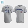 Rafael Dolis 41 Toronto Blue Jays Gray Road Jersey stylepulseusa 1