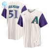 Randy Johnson 51 Arizona Diamondbacks Jersey Alternate Cooperstown Collection Player Jersey Creampurple stylepulseusa 1