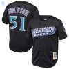 Randy Johnson Arizona Diamondbacks Mitchell Ness Cooperstown Collection Mesh Batting Practice Jersey Black Mlb stylepulseusa 1