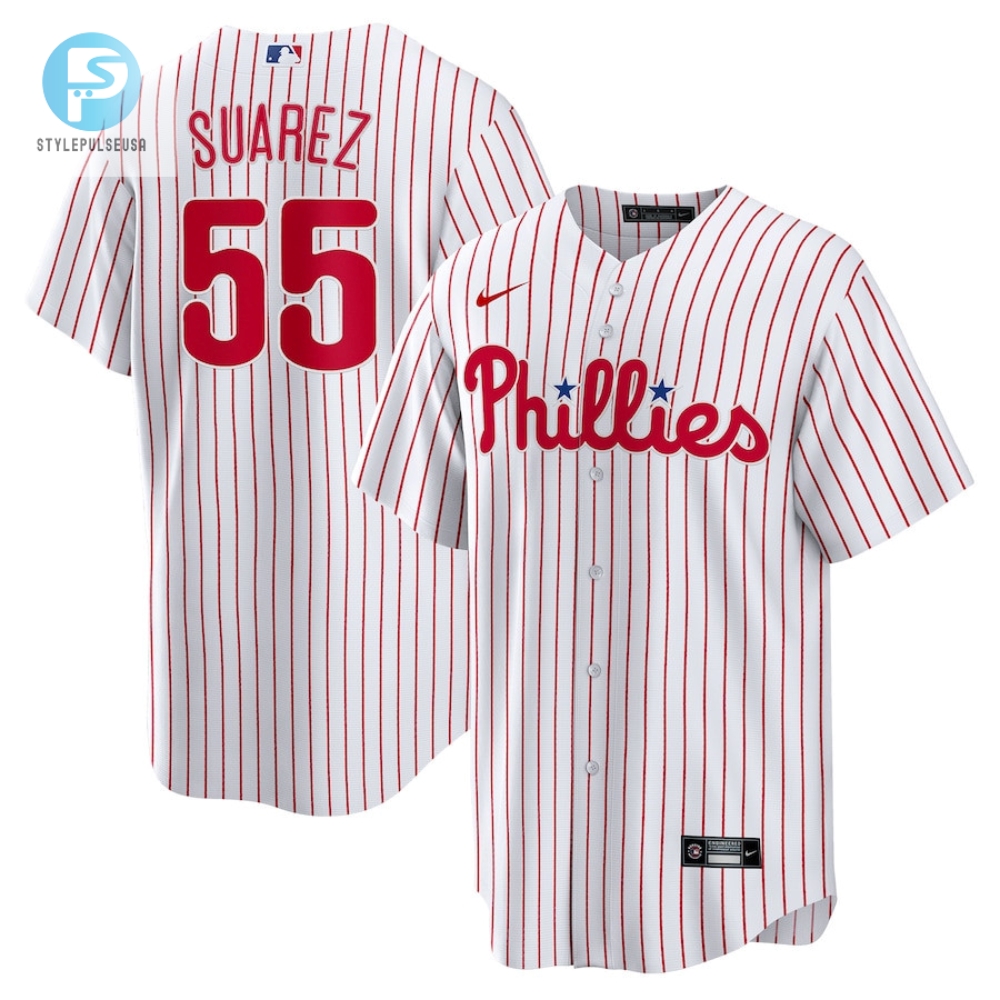 Ranger Suarez 55 Philadelphia Phillies Men Jersey  White 