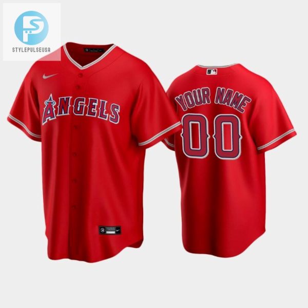 Red Los Angeles Angels Alternate 00 Custom Jersey stylepulseusa 1