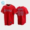 Red Los Angeles Angels Alternate 28 Andrew Heaney Jersey stylepulseusa 1