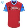 Rhys Hoskins Big Fella Philadelphia Phillies Majestic 2018 Mlb Little League Classic Jersey Scarletlight Blue stylepulseusa 1