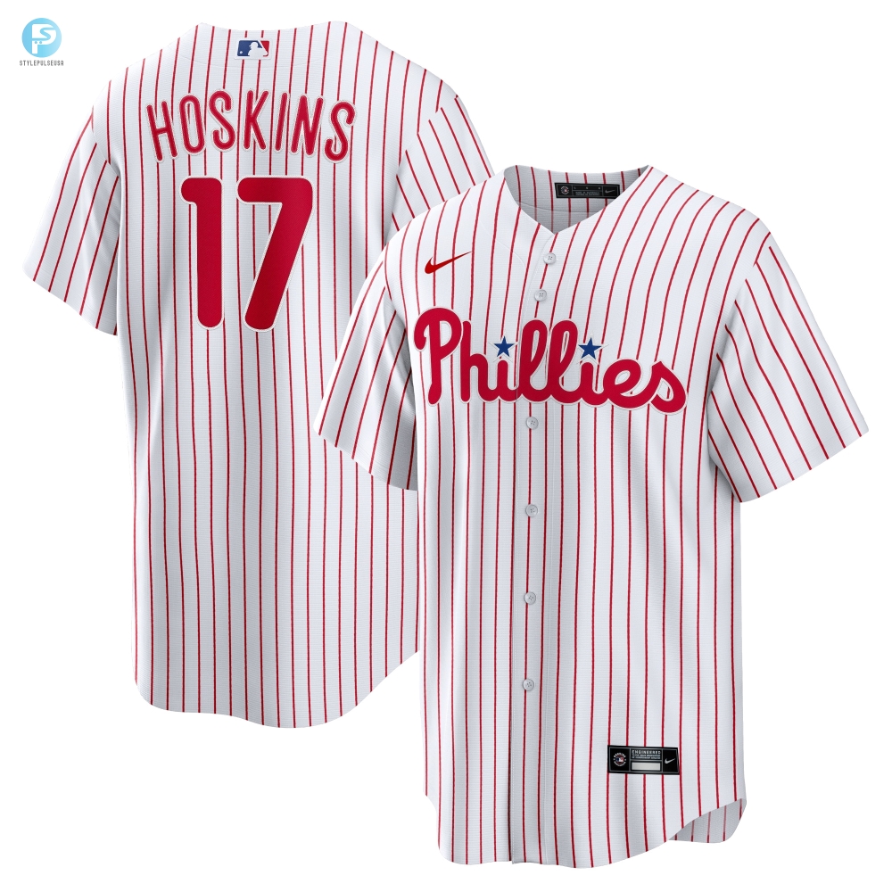 Rhys Hoskins Philadelphia Phillies Home Replica Player Name Jersey  White Mlb 