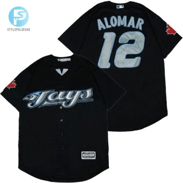 Roberto Alomar 12 Toronto Blue Jays 2020 Mlb Black Jersey stylepulseusa 1