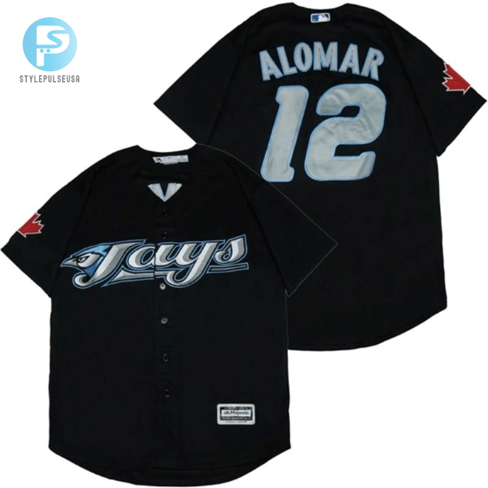 Roberto Alomar 12 Toronto Blue Jays 2020 Mlb Black Jersey 