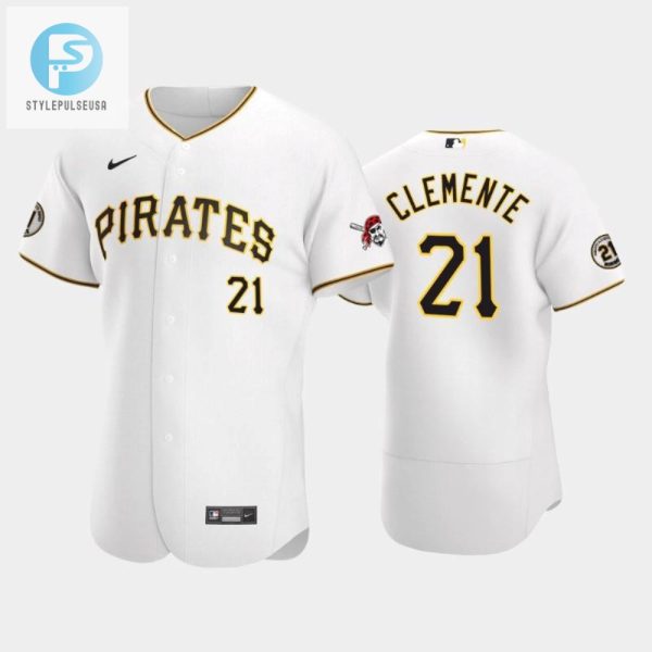 Roberto Clemente Day Pirates 21 Roberto Clemente White Jersey stylepulseusa 1 1