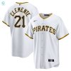 Roberto Clemente Pittsburgh Pirates Home Replica Player Name Jersey White Mlb stylepulseusa 1