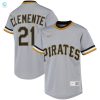 Roberto Clemente Pittsburgh Pirates Road Cooperstown Collection Player Jersey Gray Mlb stylepulseusa 1