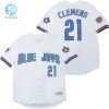 Roger Clemens 21 Toronto Blue Jays 2020 Mlb White Jersey stylepulseusa 1