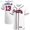 Ronald Acuna Jr. Atlanta Braves Home Authentic Player Jersey White Mlb stylepulseusa 1