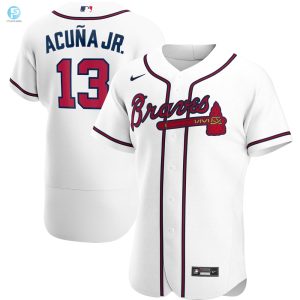 Ronald Acuna Jr. Atlanta Braves Home Authentic Player Jersey White Mlb stylepulseusa 1 1