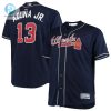 Ronald Acuna Jr. Jersey Atlanta Braves Big Tall Alternate Cool Base Player Jersey Navy stylepulseusa 1