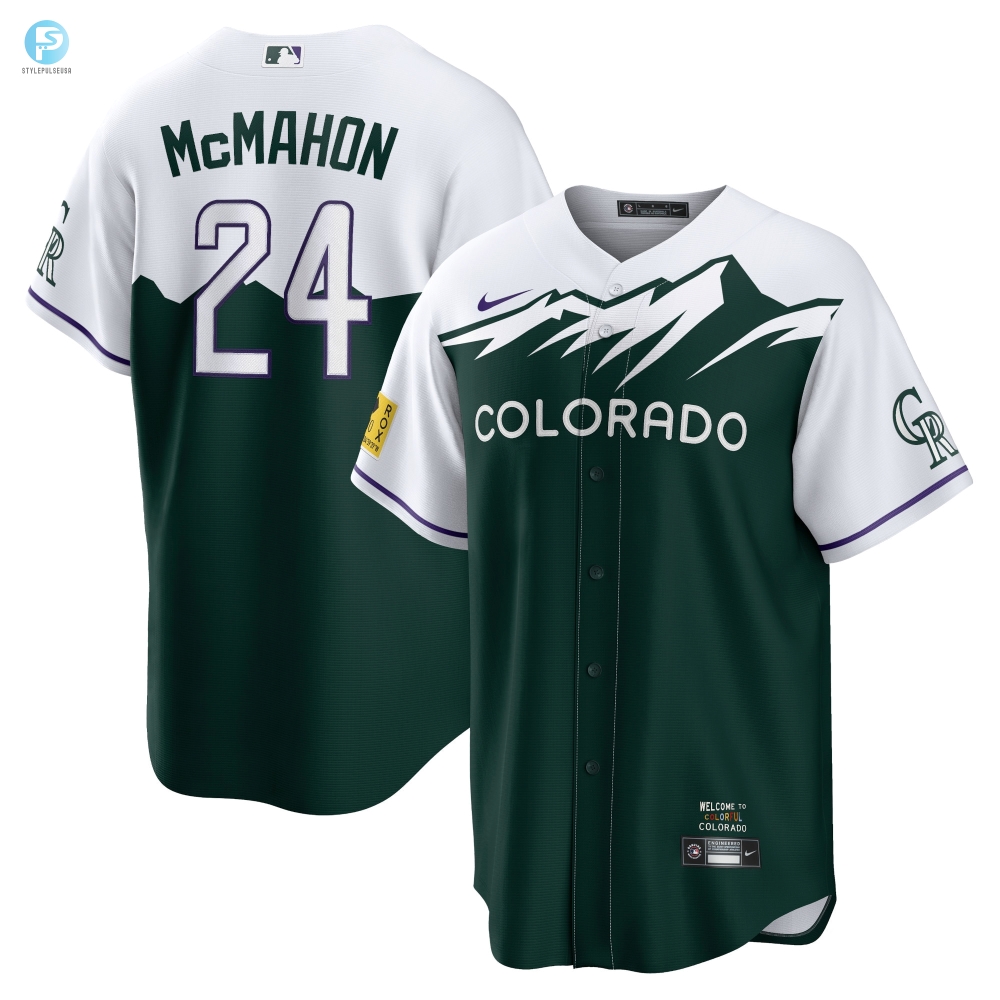 Ryan Mcmahon Colorado Rockies 2022 City Connect Replica Player Jersey  Green Mlb 