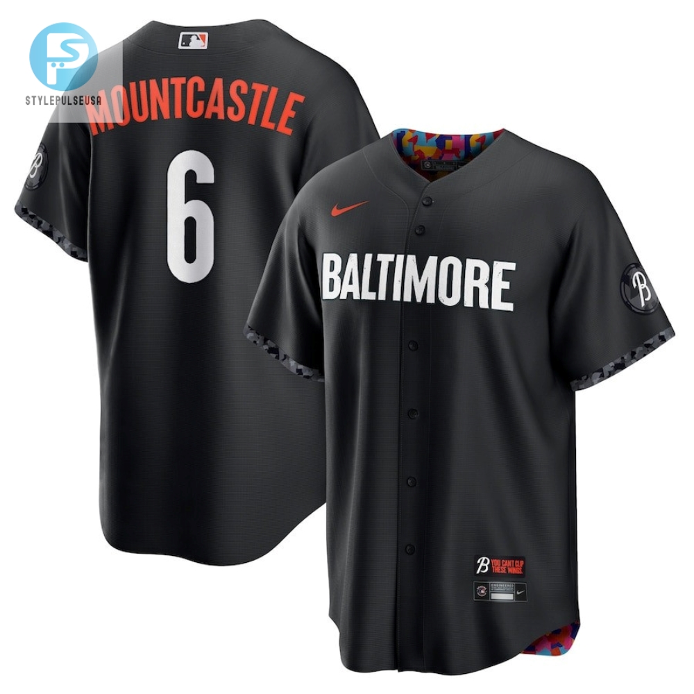 Ryan Mountcastle 6 Baltimore Orioles 2023 City Connect Men Jersey  Black 