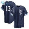 Salvador Perez 13 Kansas City Royals 202223 City Connect Jersey Navy stylepulseusa 1