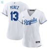 Salvador Perez Kansas City Royals Womens Home Replica Player Jersey White Mlb stylepulseusa 1