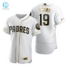 San Diego Padres 19 Tony Gwynn Mlb Golden Brandedition White Jersey Gift For Padres Fans stylepulseusa 1