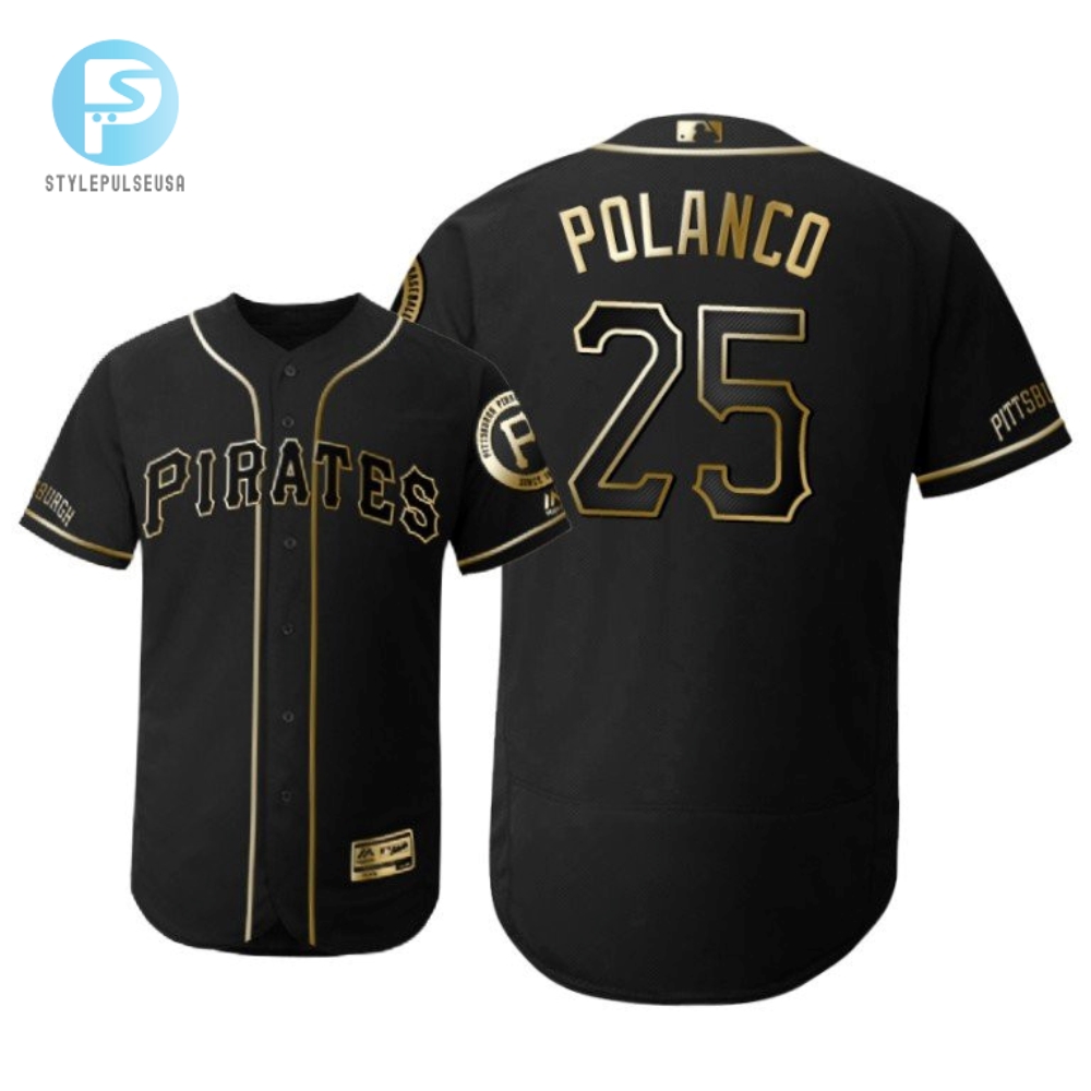 San Diego Padres 25 Gregory Polanco Mlb 2019 Golden Brandedition Black Jersey Gift For Padres Fans 