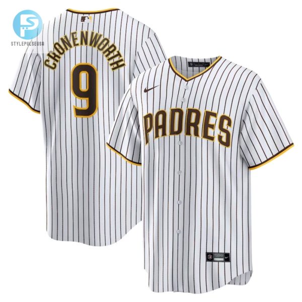 San Diego Padres 9 Jake Cronenworth Home Replica Jersey White stylepulseusa 1