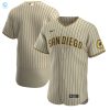 San Diego Padres Alternate Authentic Team Jersey Tanbrown Mlb stylepulseusa 1