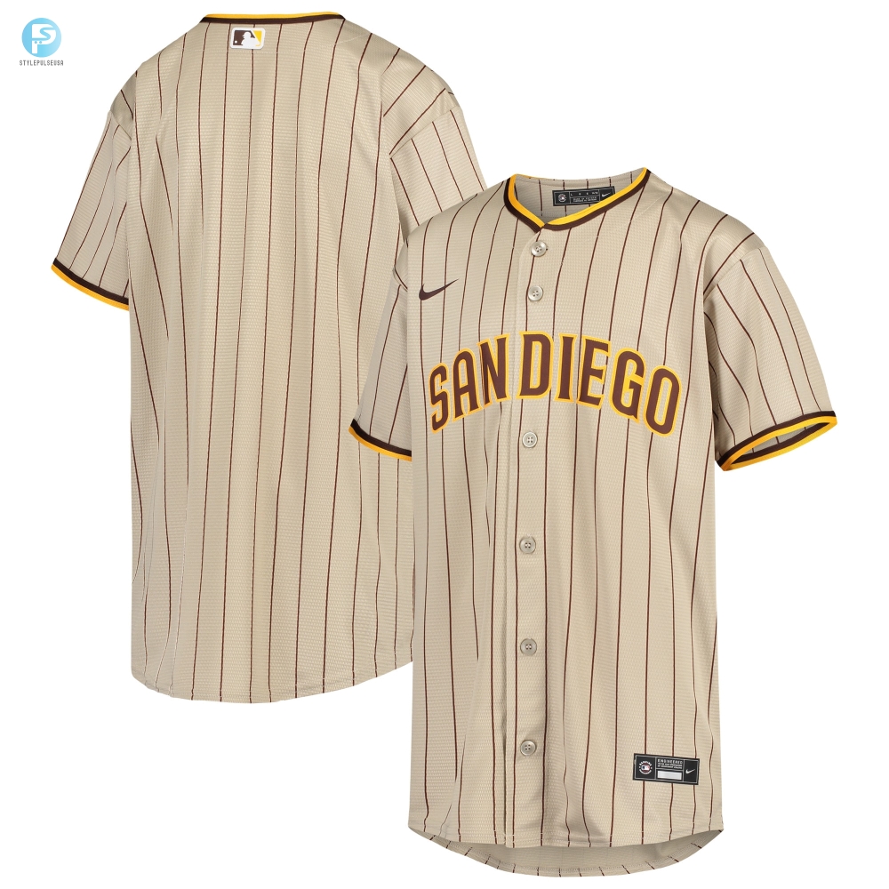 San Diego Padres Alternate Replica Team Jersey  Sandbrown Mlb 